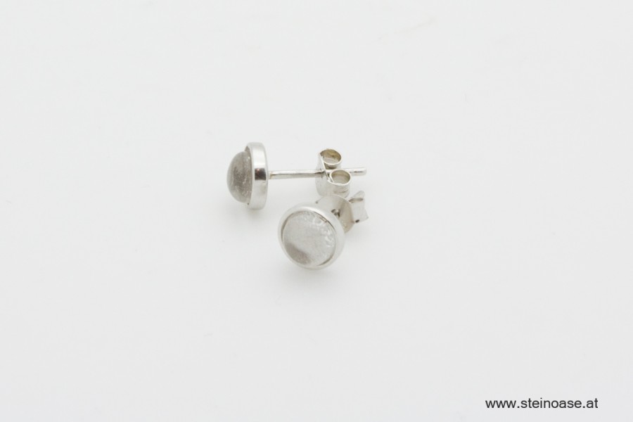 Ohrstecker Bergkristall  Silber 6mm